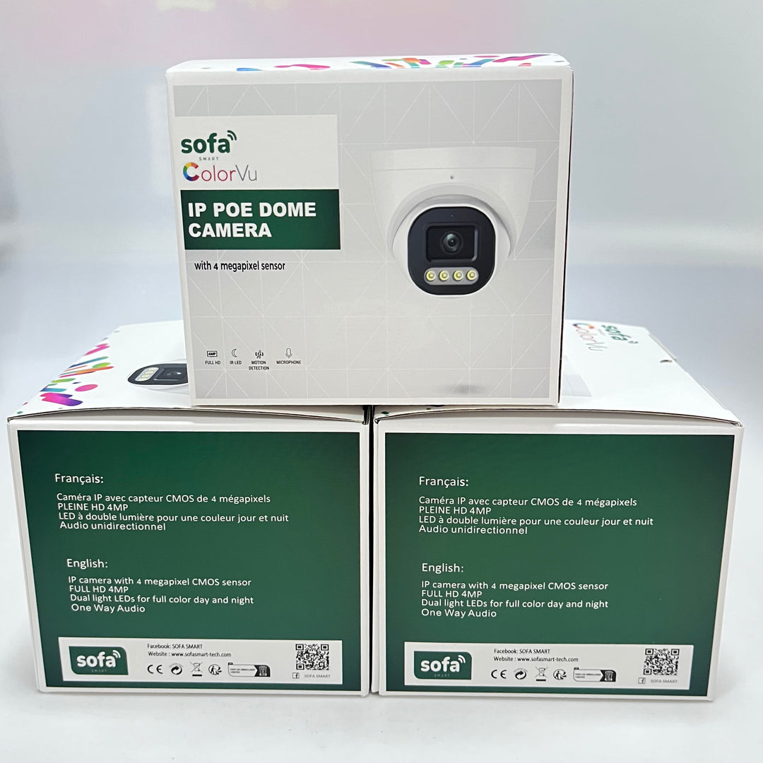 Kit 16 Caméras IP Filaires ColorVu 6MP