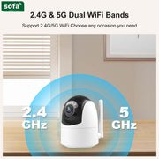 Caméra WiFi Intelligente Q10 Dual Light 5MP