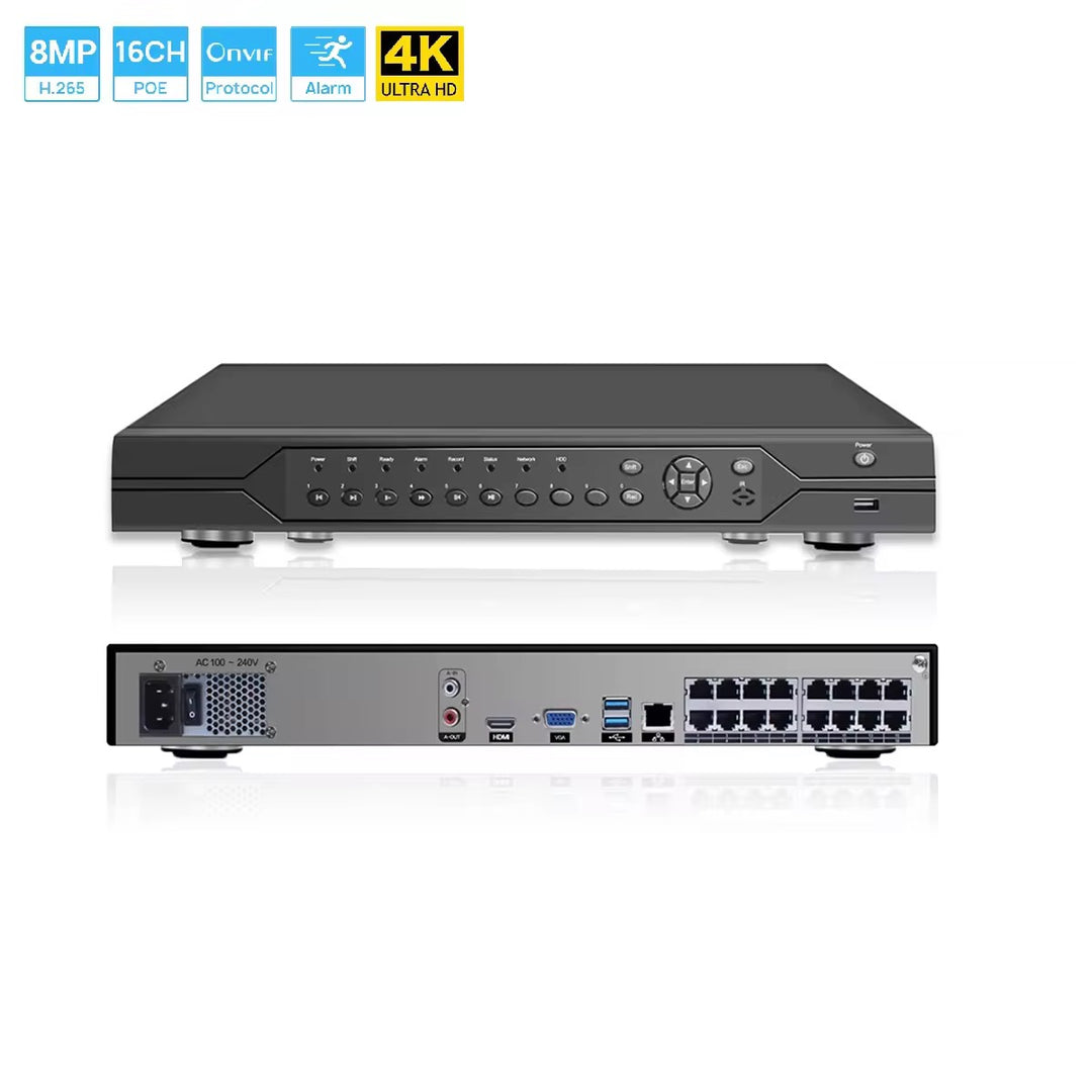NVR PoE 8 Canaux avec Intelligence Artificielle (IA)