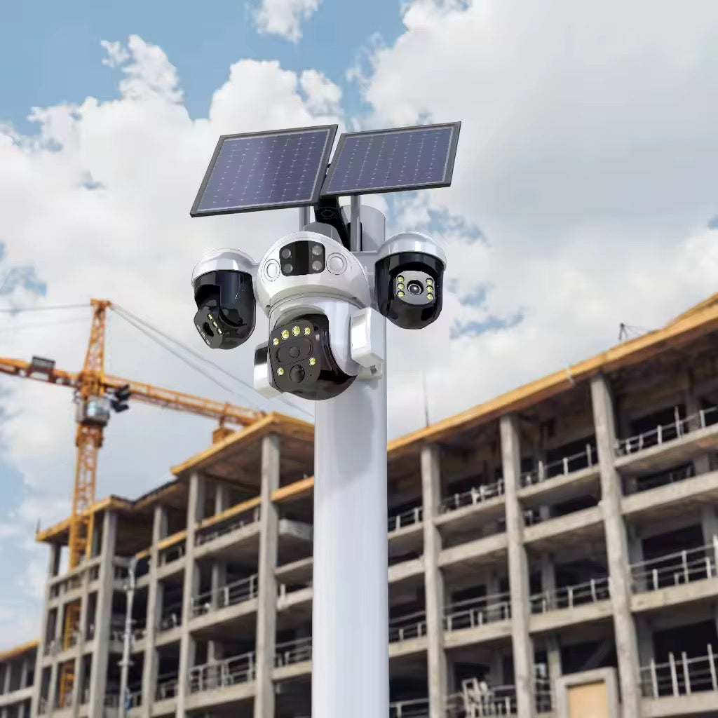 Caméra de Surveillance 4G Solaire Triple Objectif 2K AOV avec Alarme
