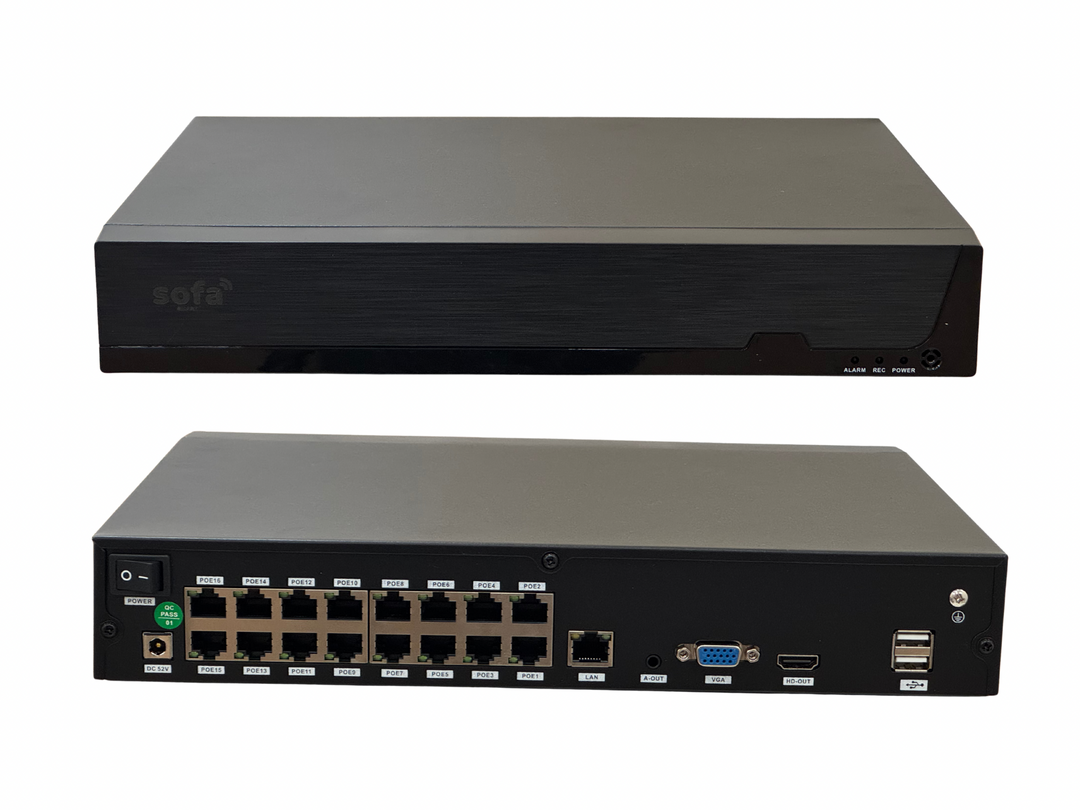 NVR PoE 16 Canaux avec Intelligence Artificielle (IA)